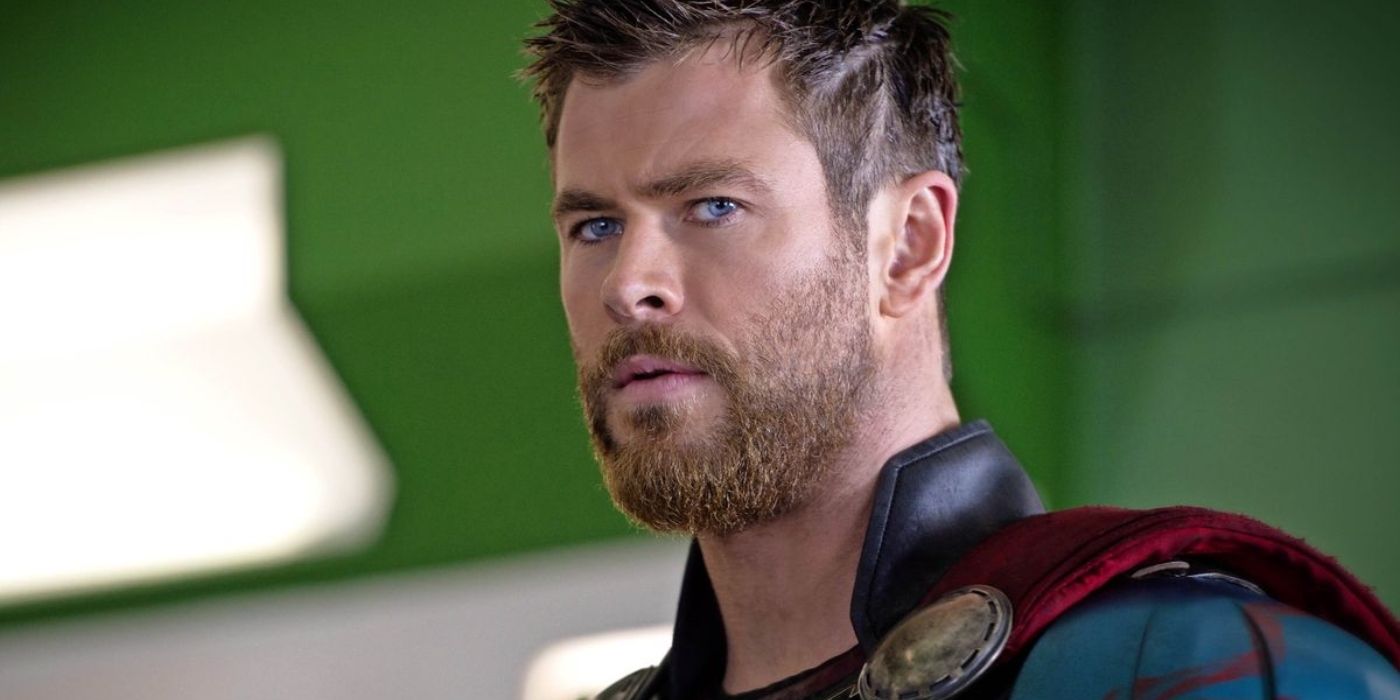Thor looking serious in Thor: Ragnarok