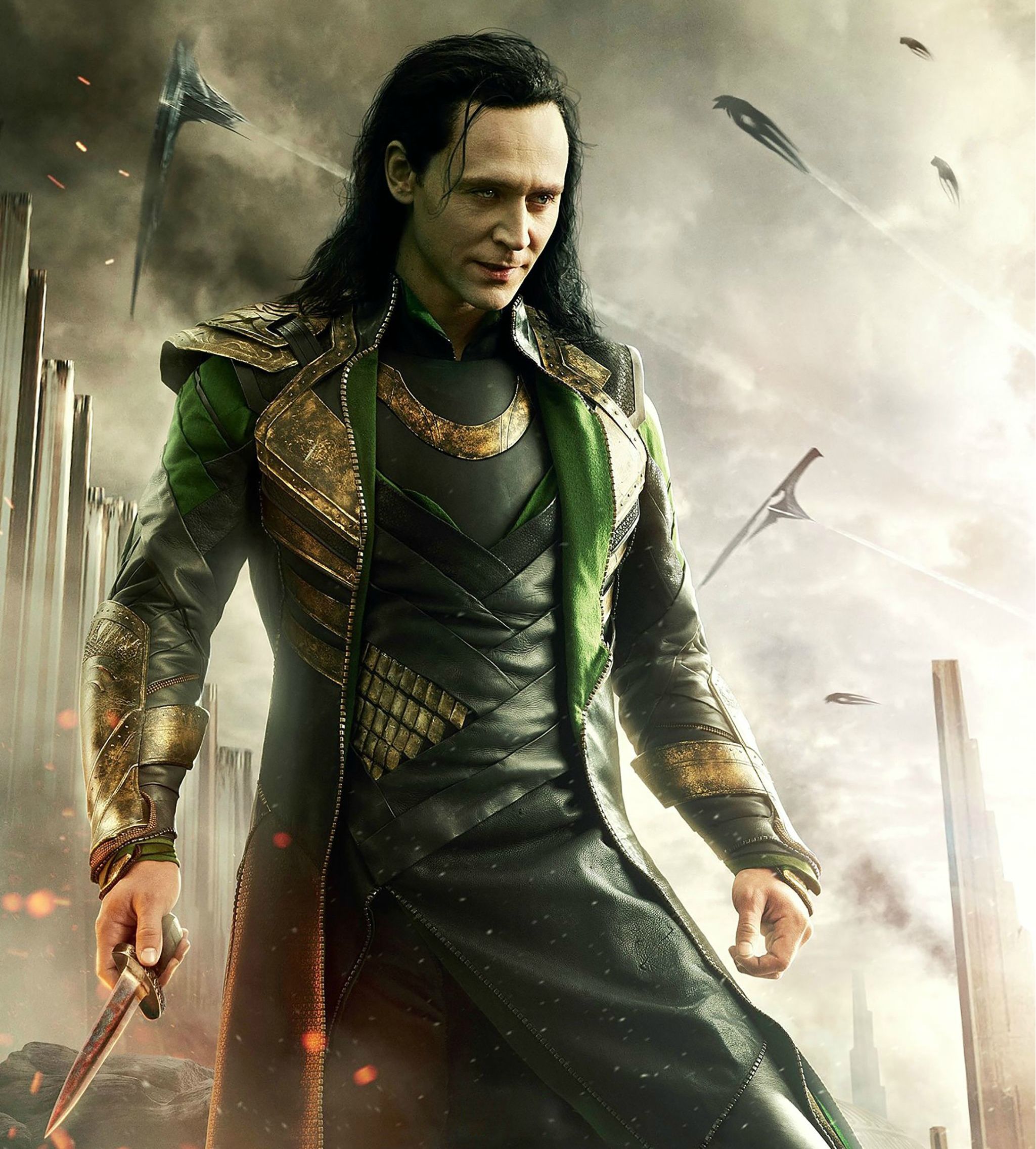 Tom Hiddleston as Loki in Thor The Dark World Vertical