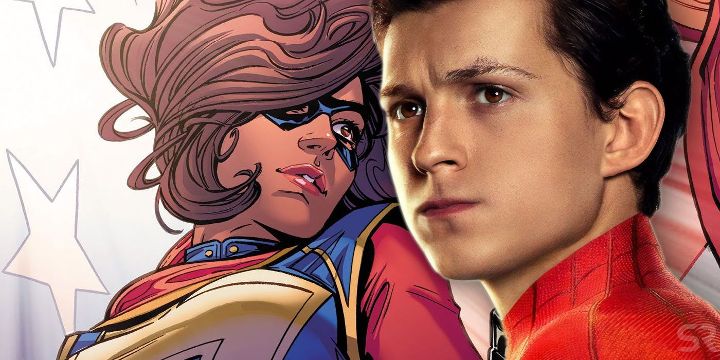 Tom Holland as Spider Man and Ms Marvel