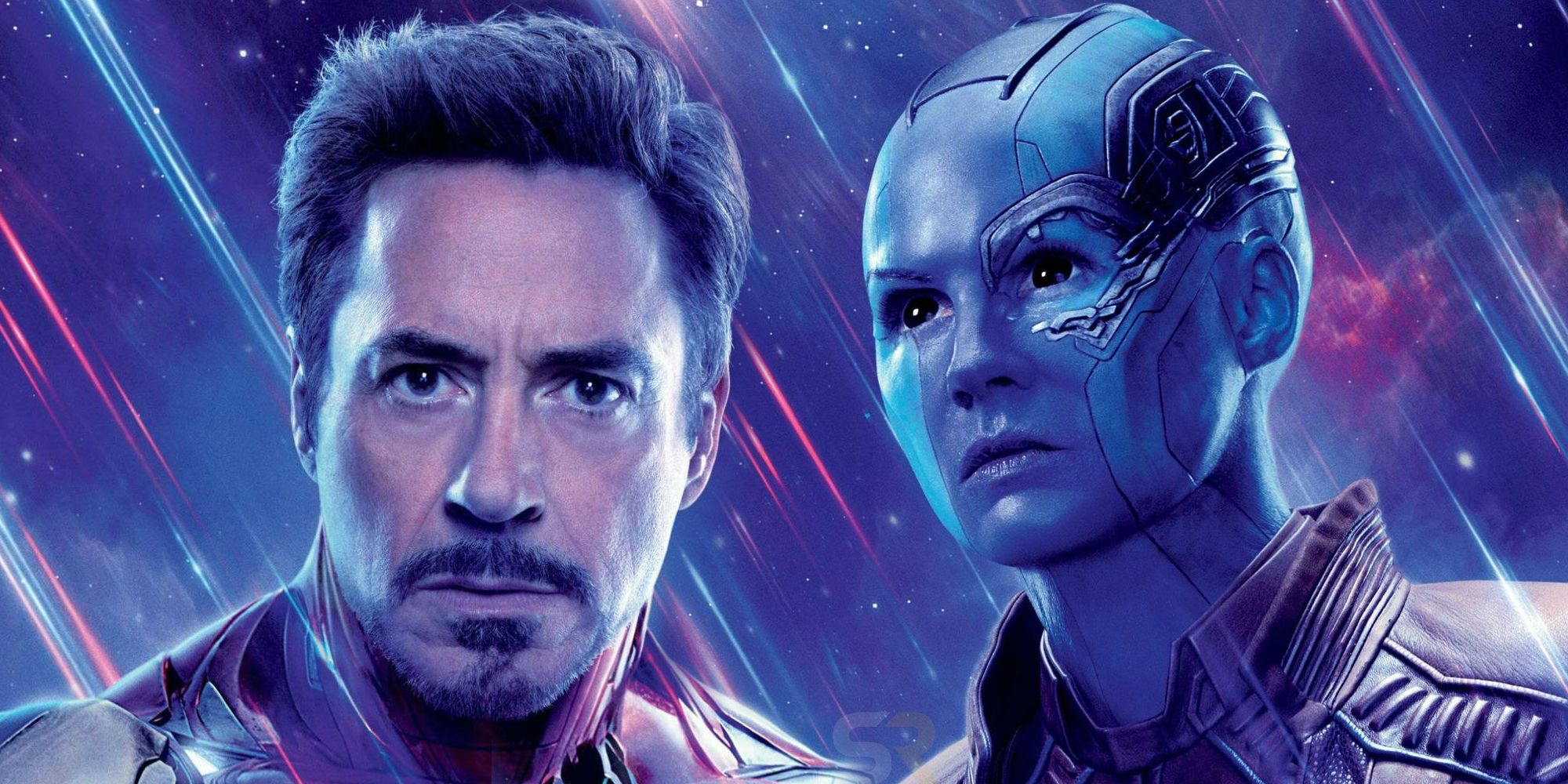 Tony Stark and Nebula Endgame