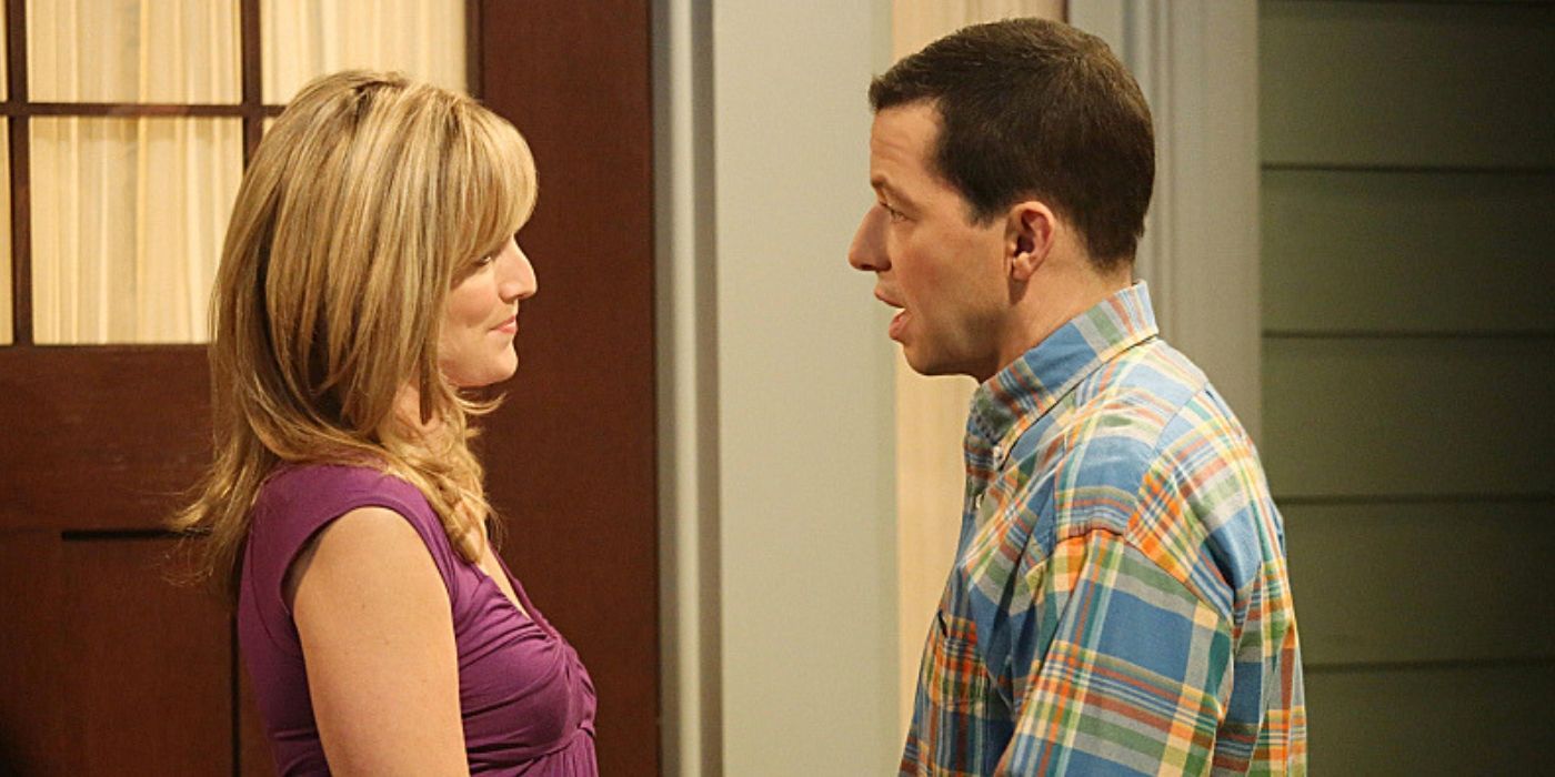 Two and a Half Men Alan Harper and Lindsey