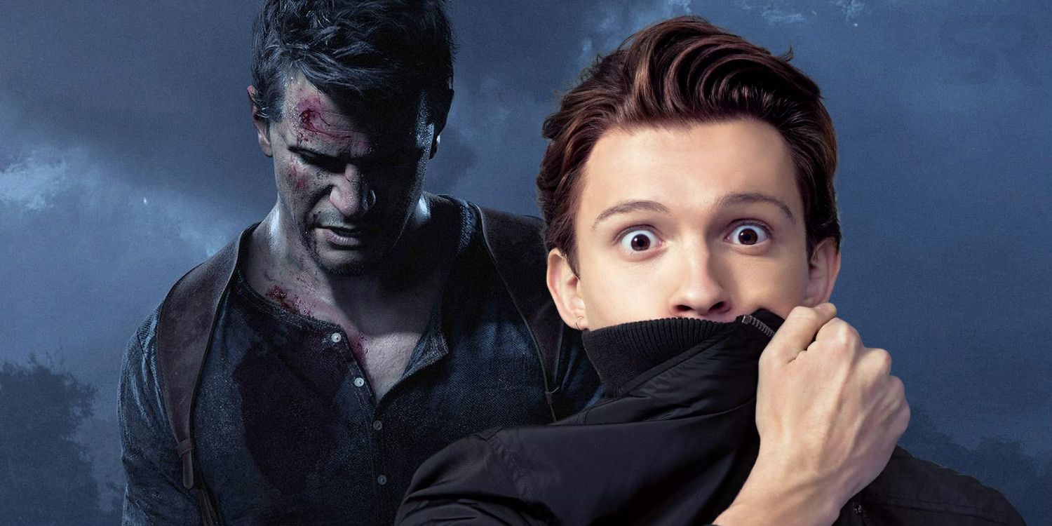 Tom Holland starring as Nathan Drake in the Uncharted movie