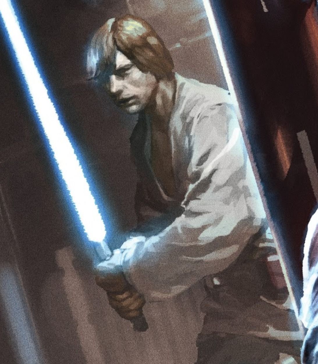 Vertical Star Wars Comics Luke Skywalker Lightsaber