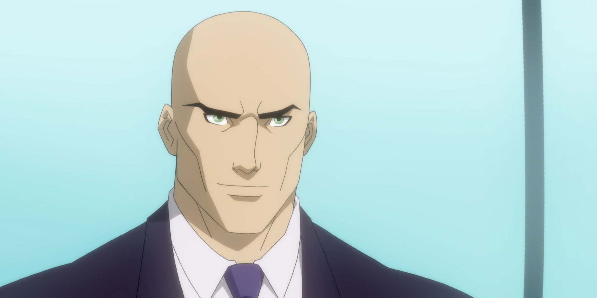 Lex Luthor frowning and smiling in Young Justice 
