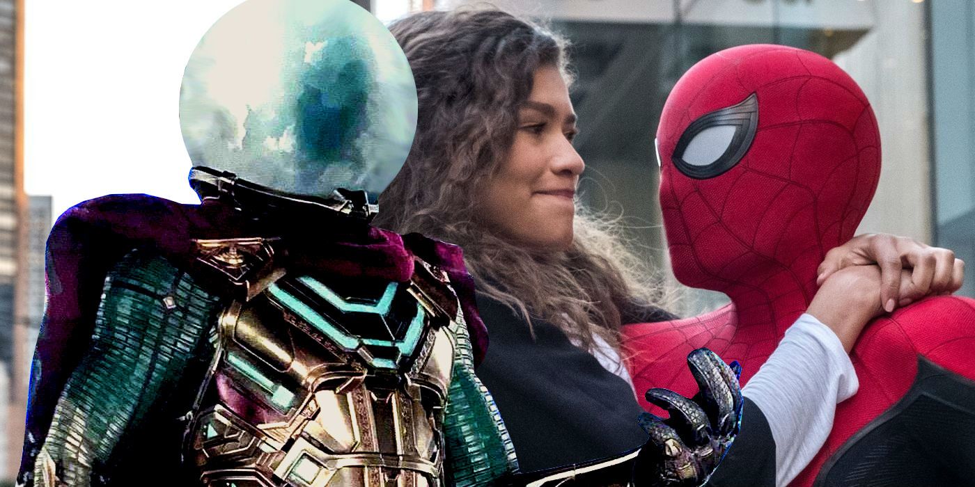 Zendaya as MJ and Tom Holland as Peter Parker in Spider Man Far From Home