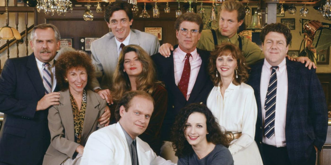 The Cheers cast posing together