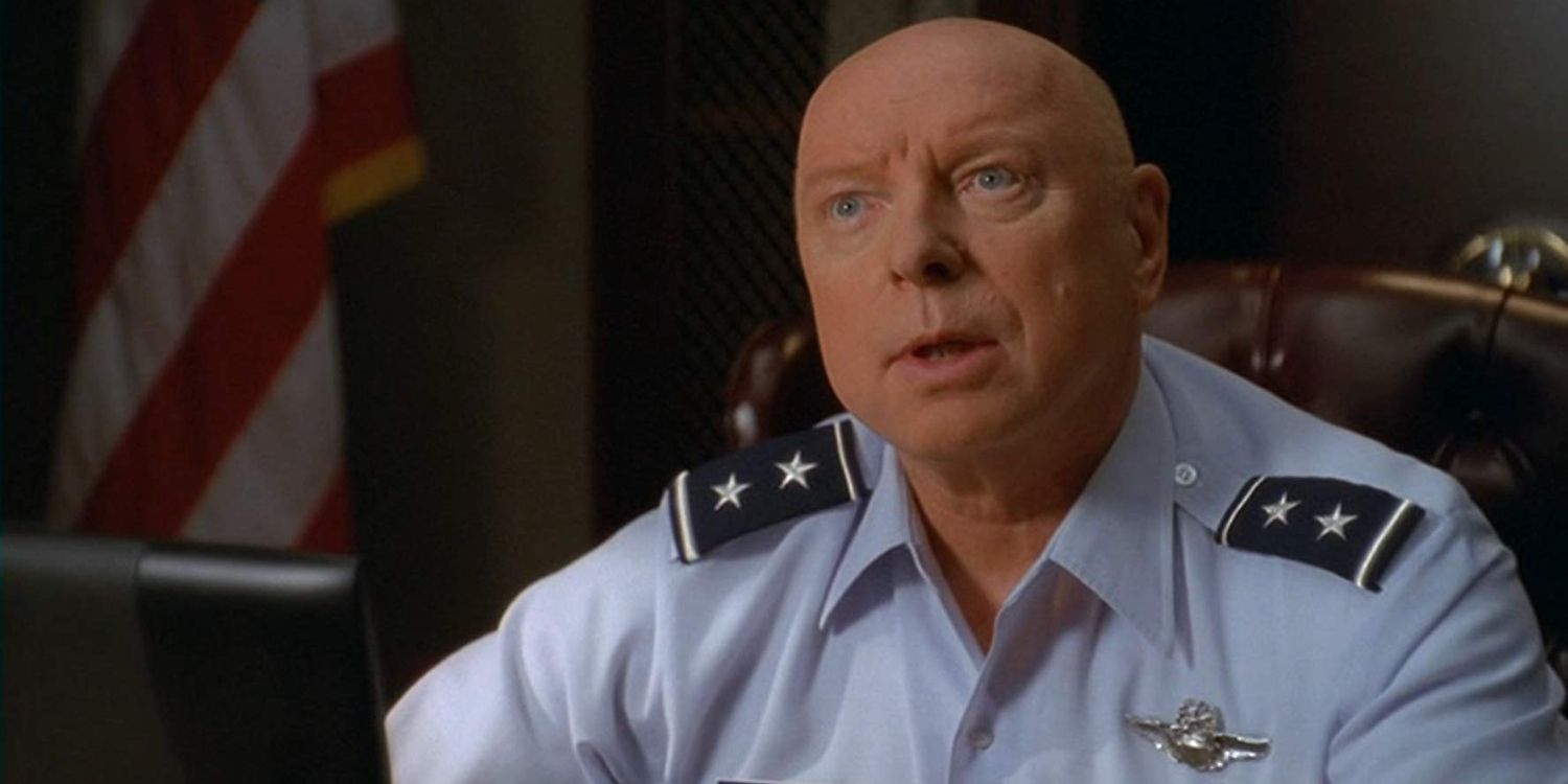 General Hammond talking to someone in Stargate SG-1.