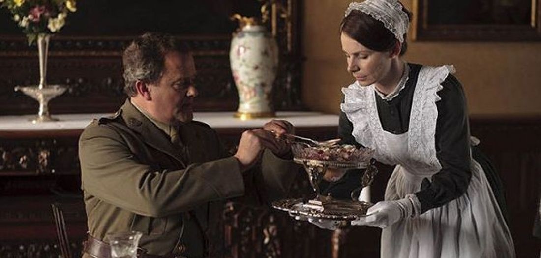 Jane serves Robert in Downton Abbey.