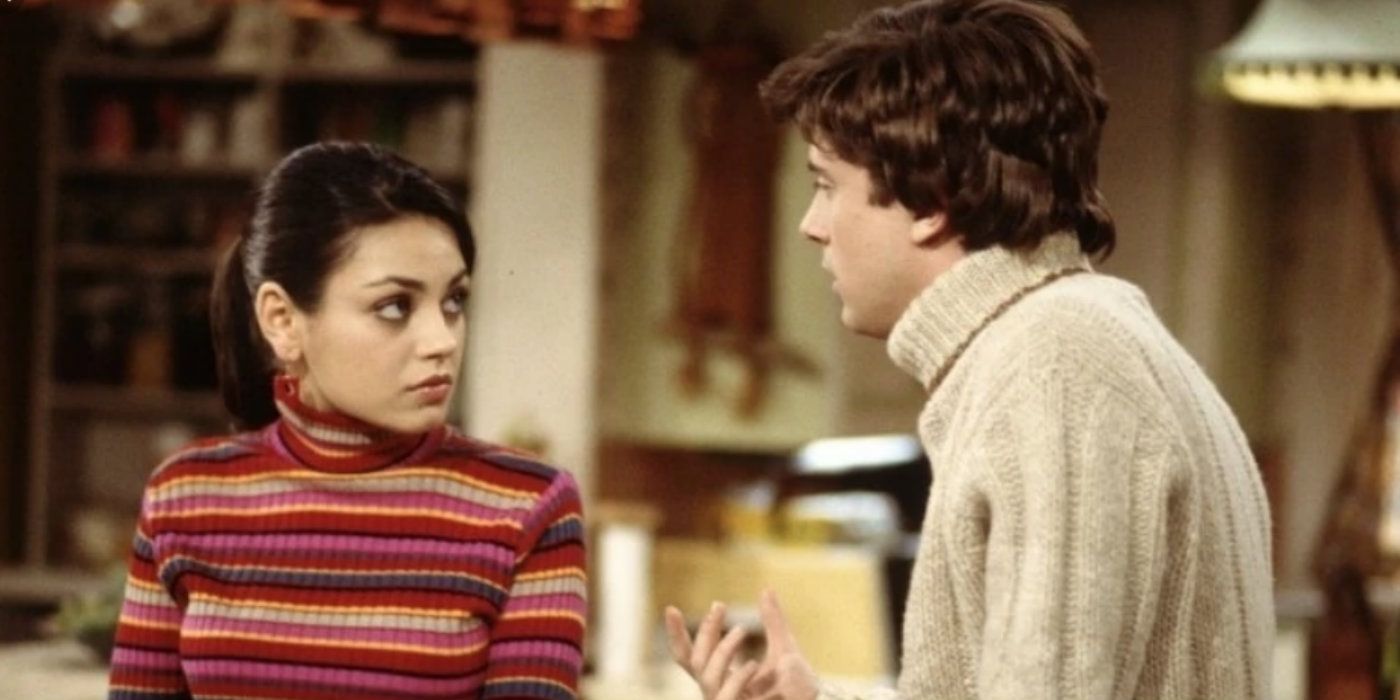 Jackie and Eric argue in the kitchen in That '70s Show