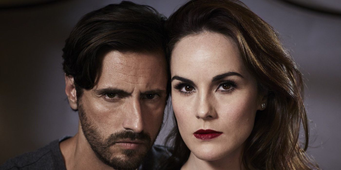 Javier and Letty looking at the camera in Good Behavior.