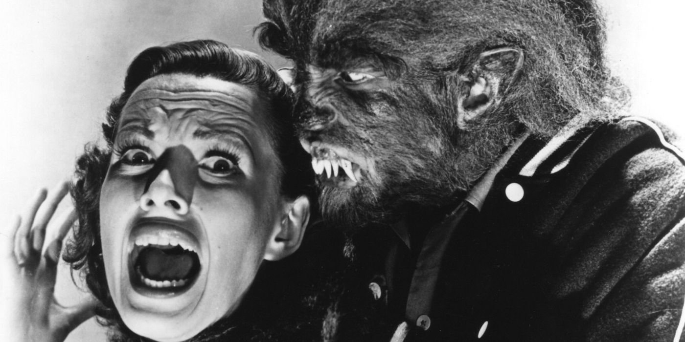 The Teenage Werewolf attacks a woman from I Was A Teenage Werewolf 