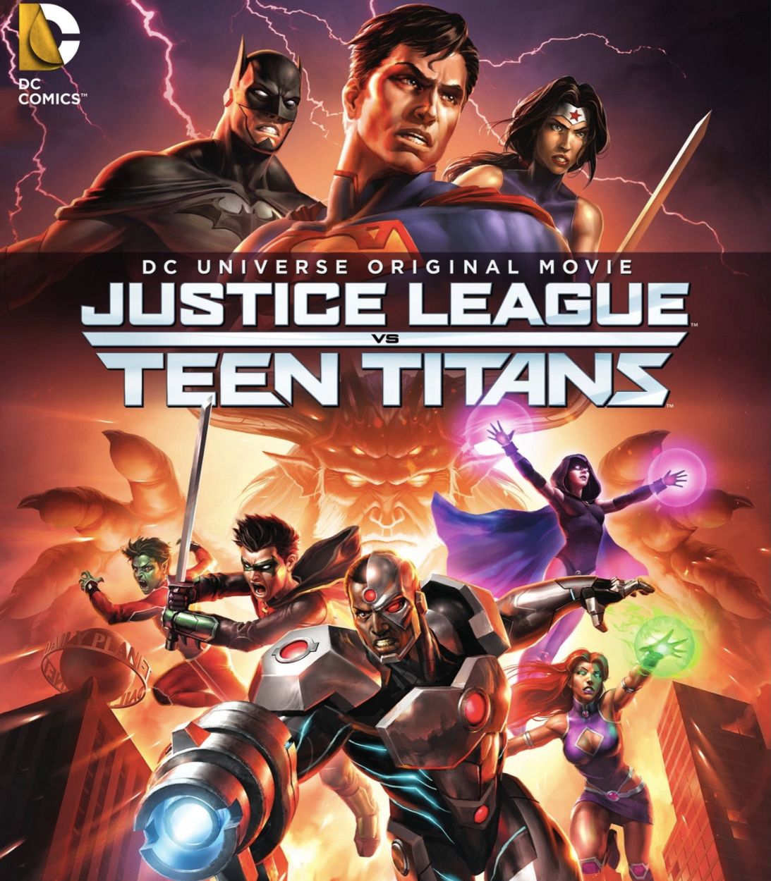 justice league vs teen titans poster TDLR vertical