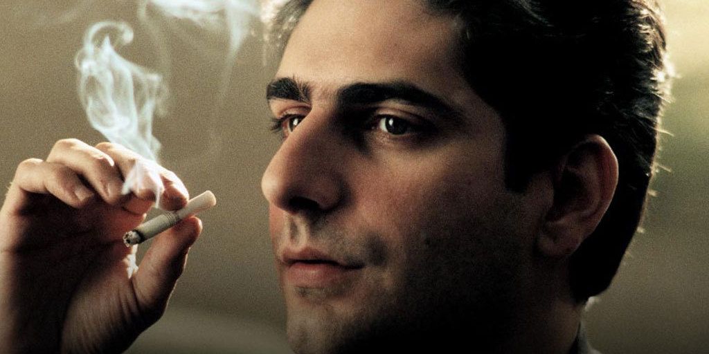 Michael Imperioli as Christopher Moltisanti smoking a cigarette in The Sopranos