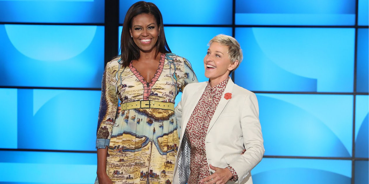 Michelle Obama at the Ellen Show