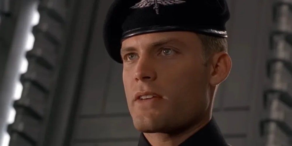 Rico looking intense in Starship Troopers