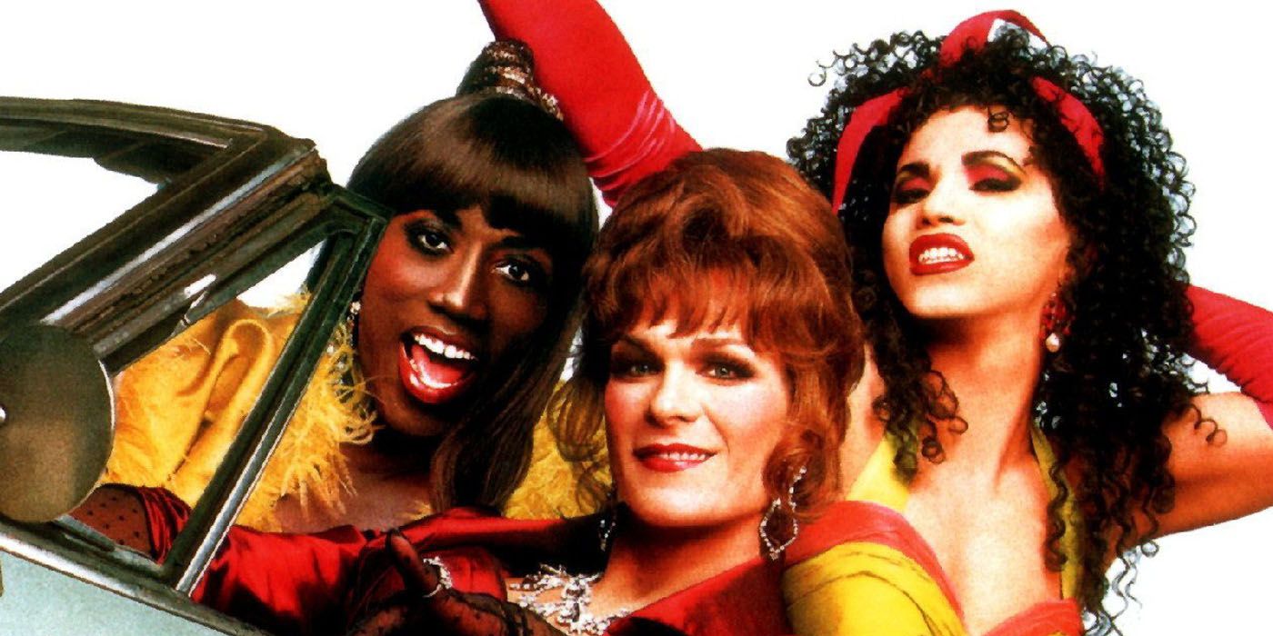 Wesley Snipes - Patrick Swayze - John Leguizamo - in a car - To Wong Foo Thanks for everything Julie Newmar