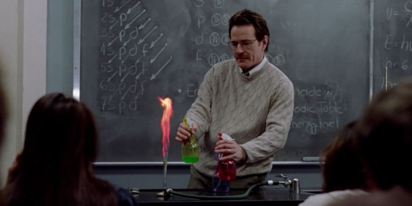 Walt demonstrated a chemical compound's explosive abilities in Breaking Bad