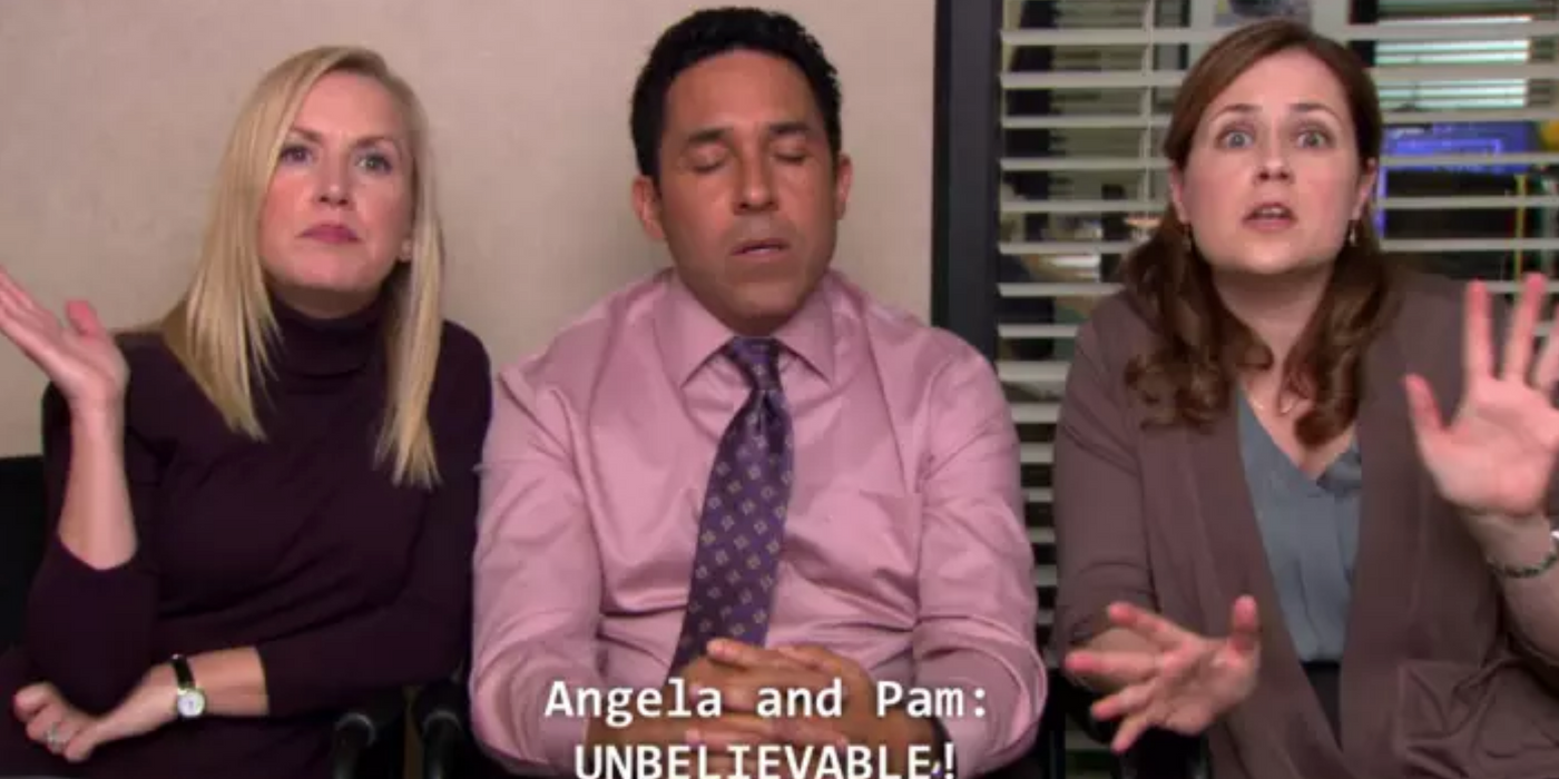 Angela, Pam, and Oscar in The Office