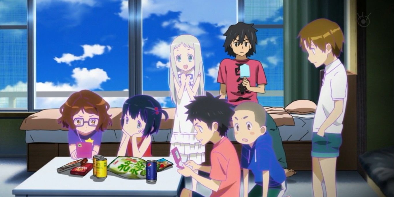 Jinta and friends in Anohana