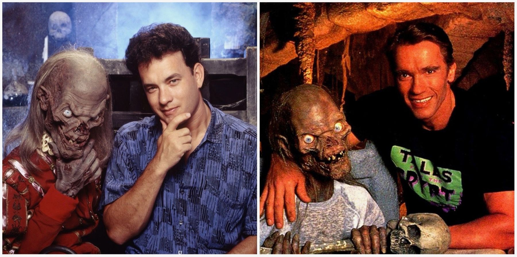 Arnold Schwarzenegger and Tom Hanks Tales From The Crypt