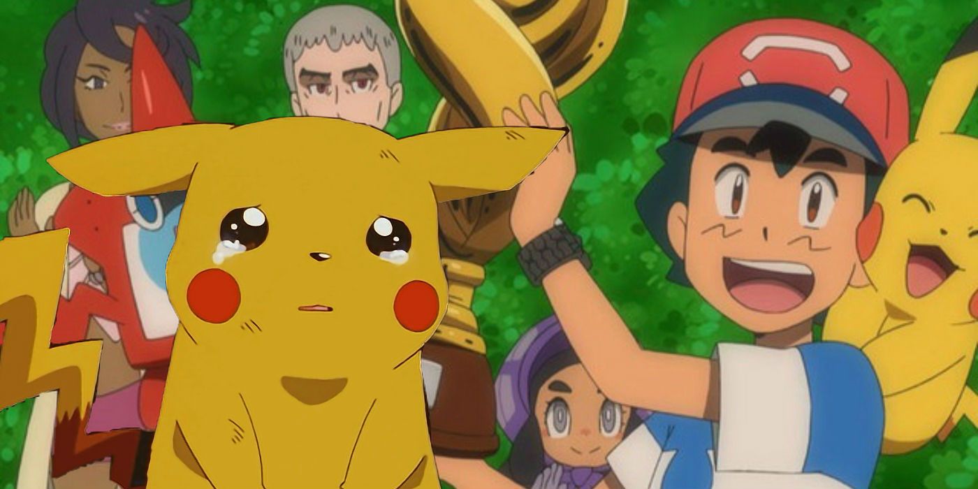Ash Wins Alola League Pokemon Pikachu