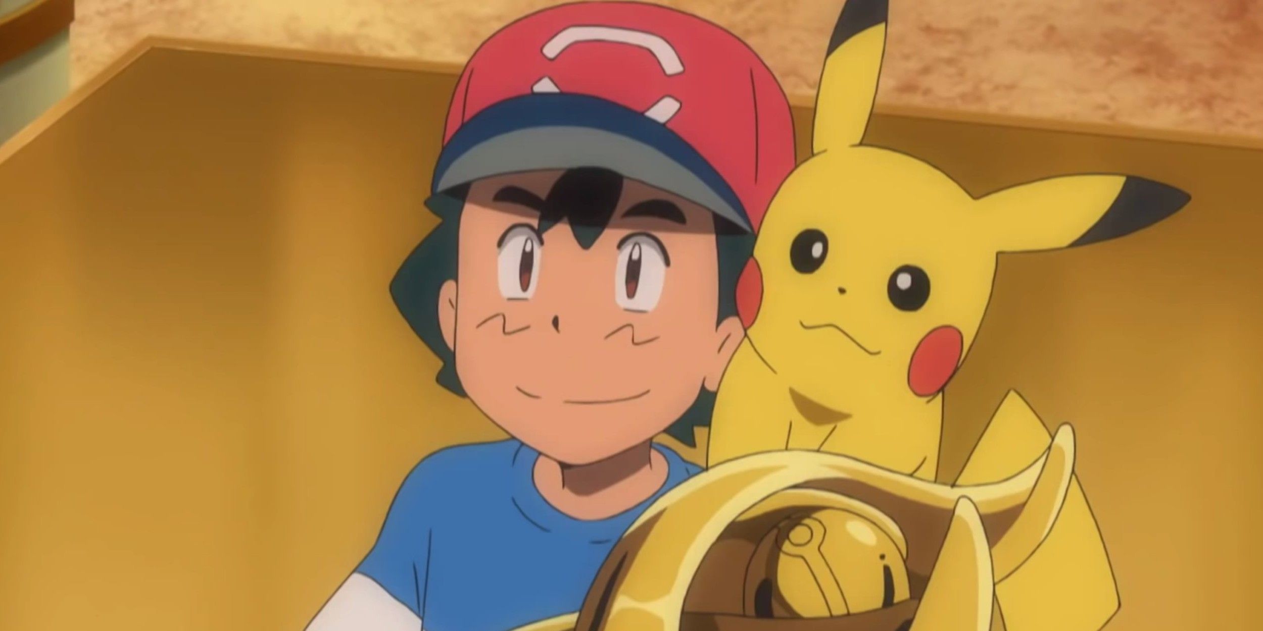 Ash and Pikachu in Pokemon Sun and Moon