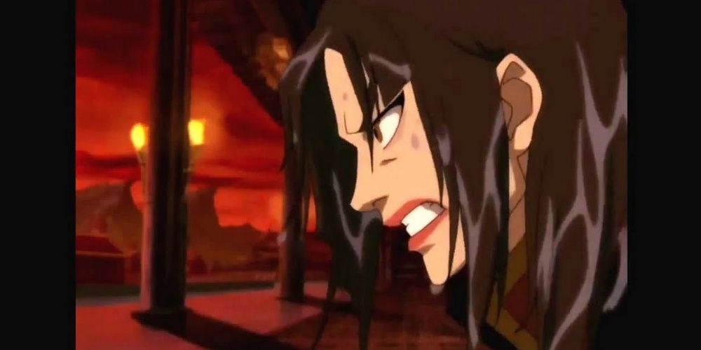 Azula angry and about to fight in Avatar The Last Airbender