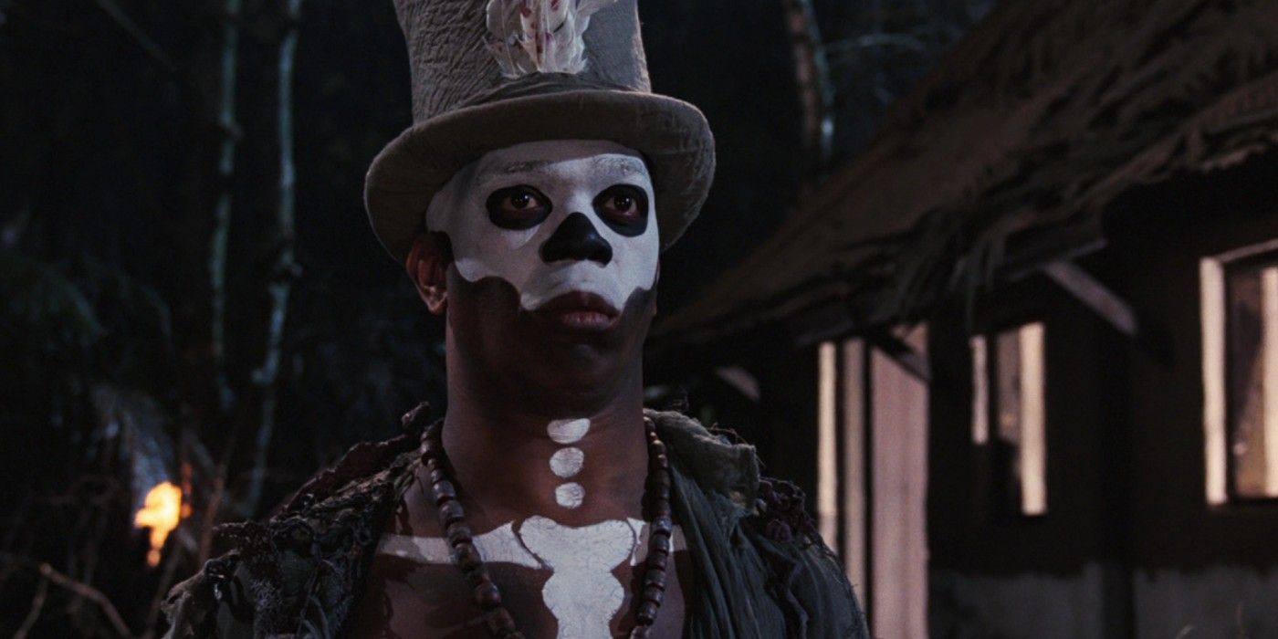 Baron Samedi prepares to fight Bond in Live and Let Die 