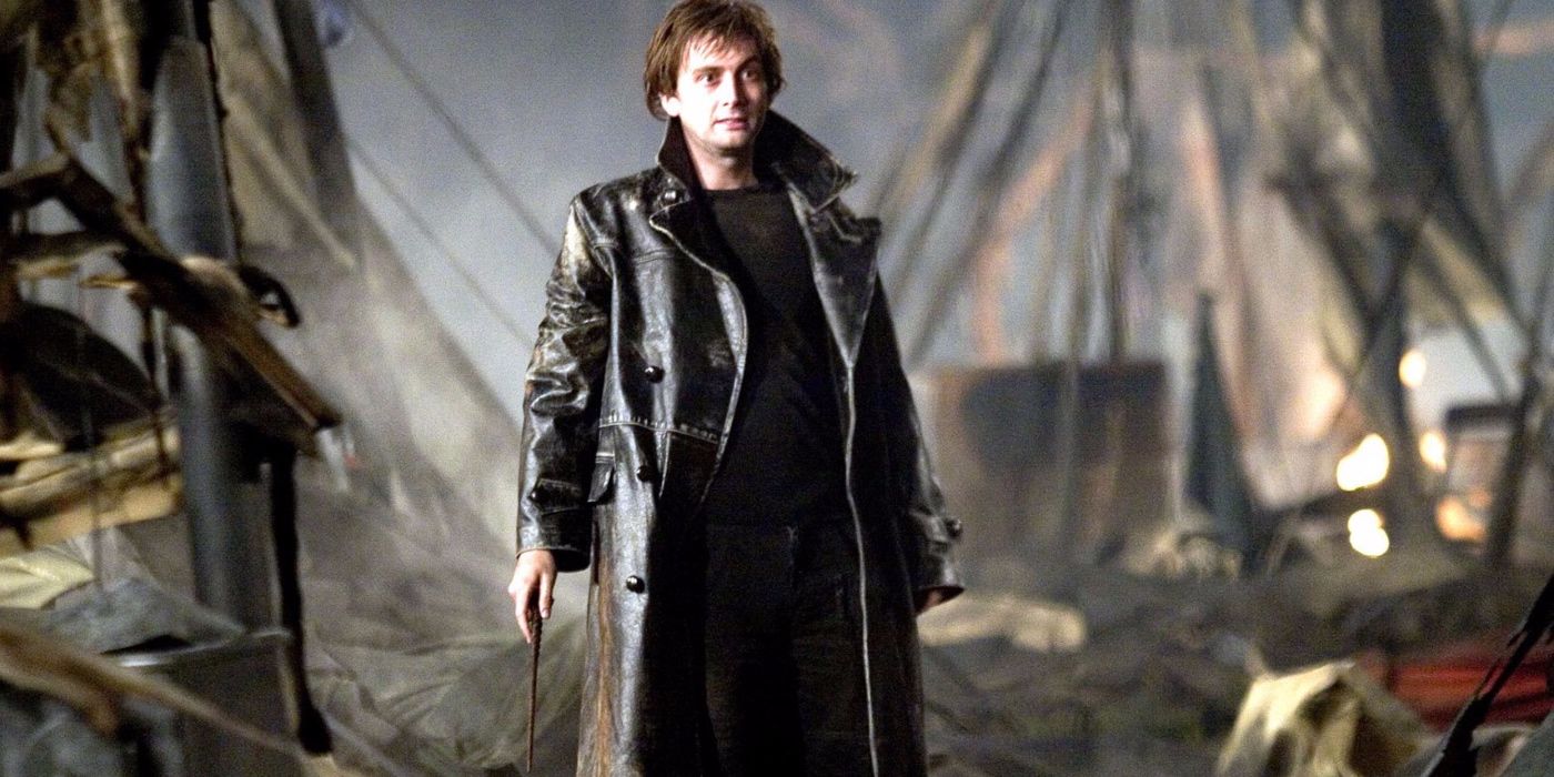 Barty Crouch JR standing among ruins