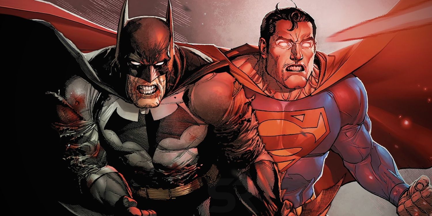 Batman and Superman Comic Evil Angry