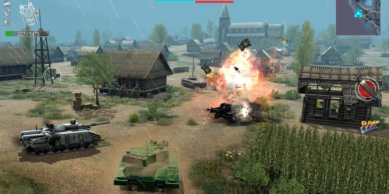 Battle Supremacy Ground Assault Exploding Tank
