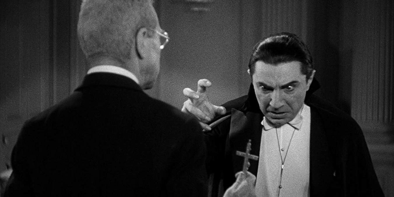 Bela Lugosi as Dracula and Edward Van Sloan as Van Helsing in Dracula 1931