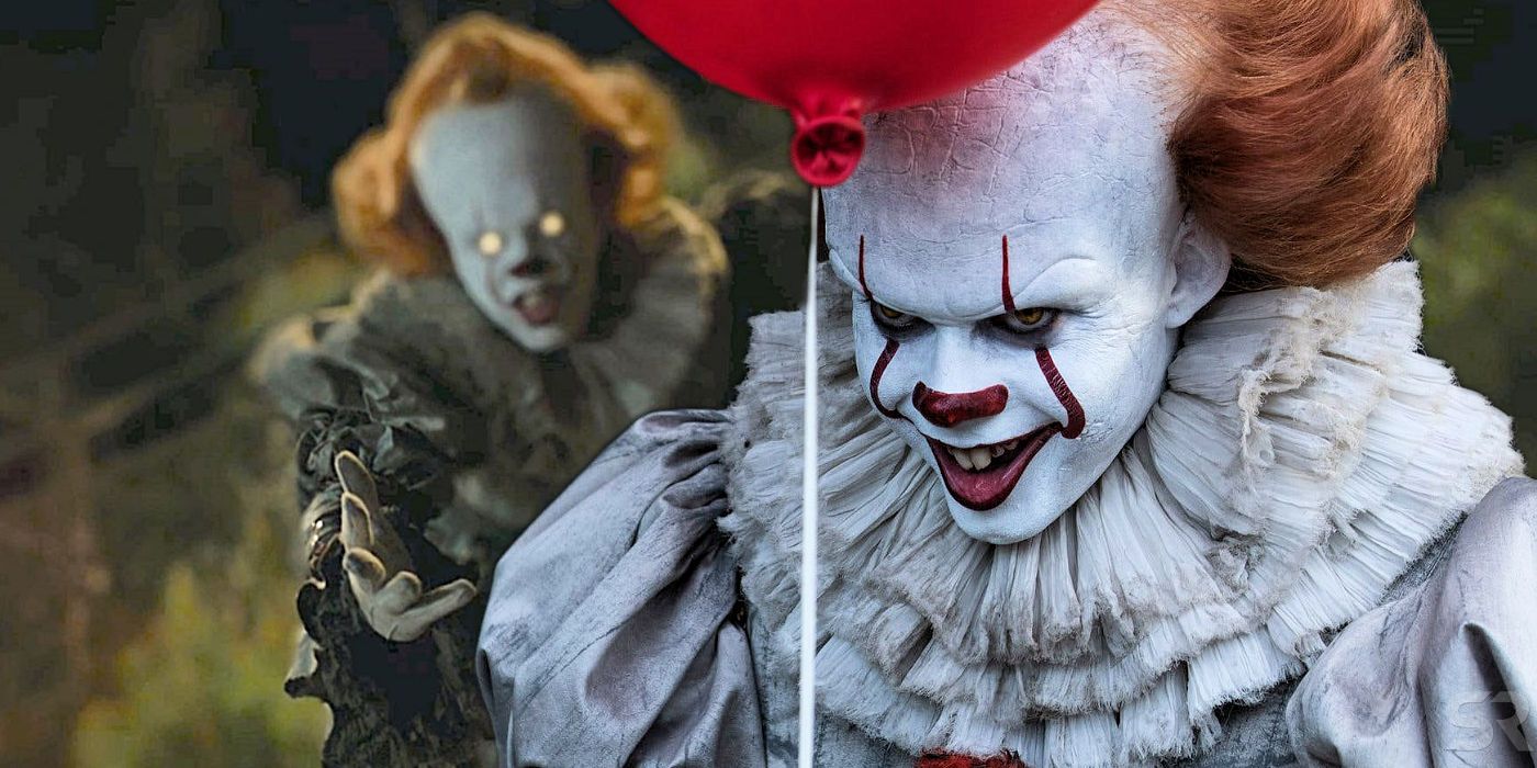 Bill Skarsgard as Pennywise the Clown in IT and IT Chapter Two