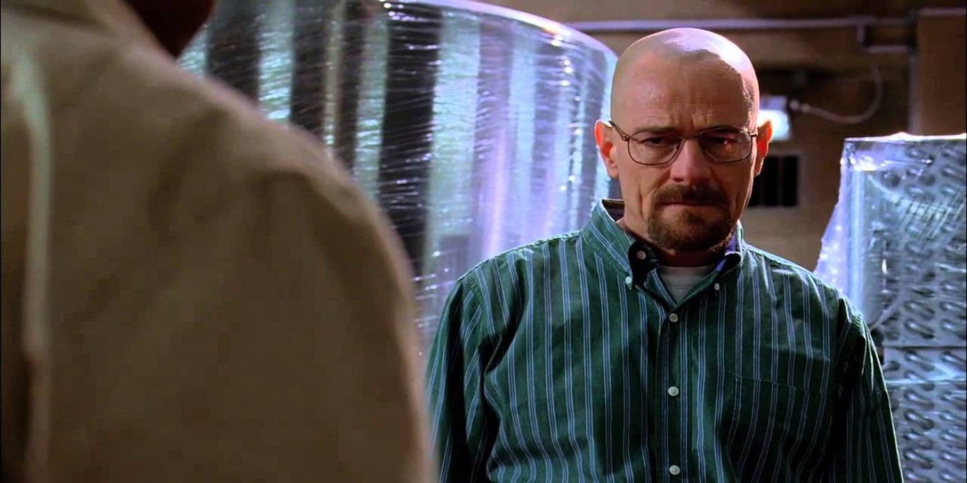 Walter argues with Gus Fring in Breaking Bad
