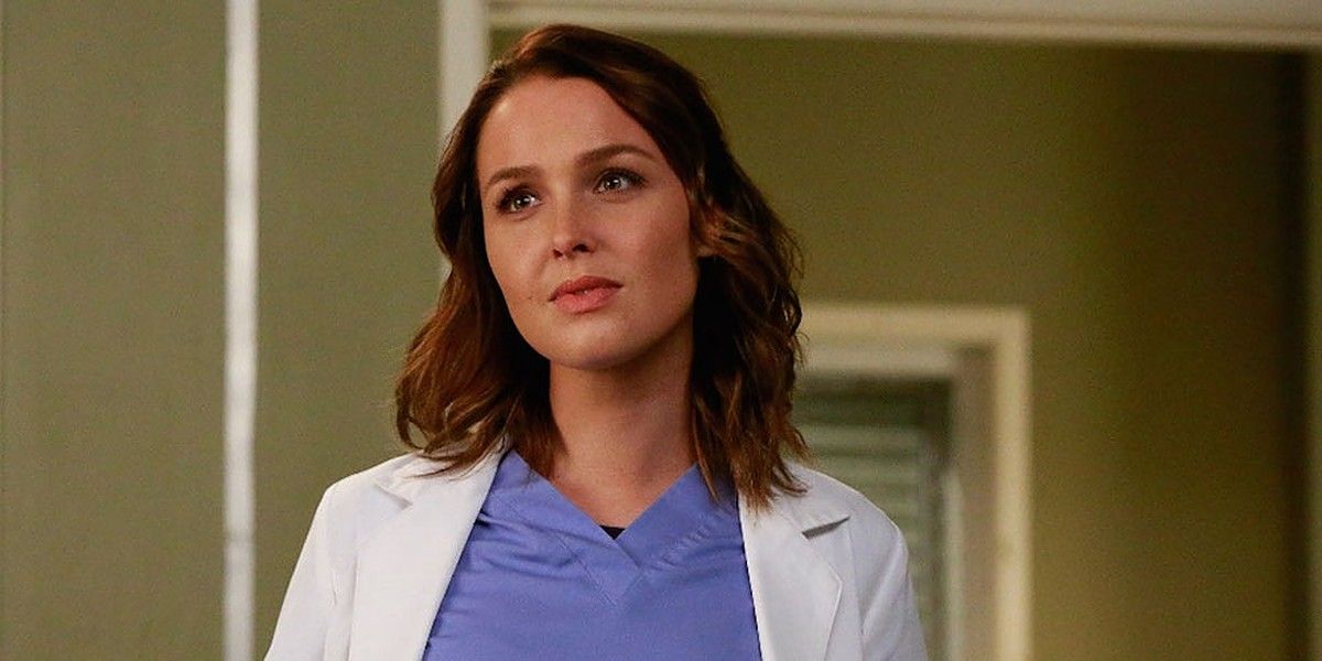 Jo Wilson at the hospital looking hopeful on Grey's Anatomy