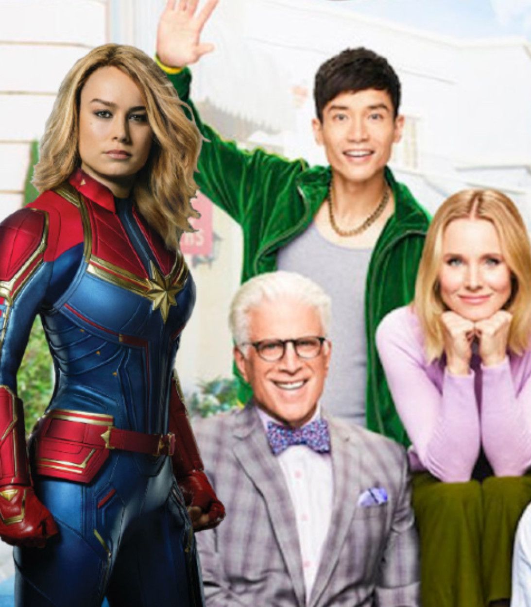 Captain Marvel The Good Place Vertical