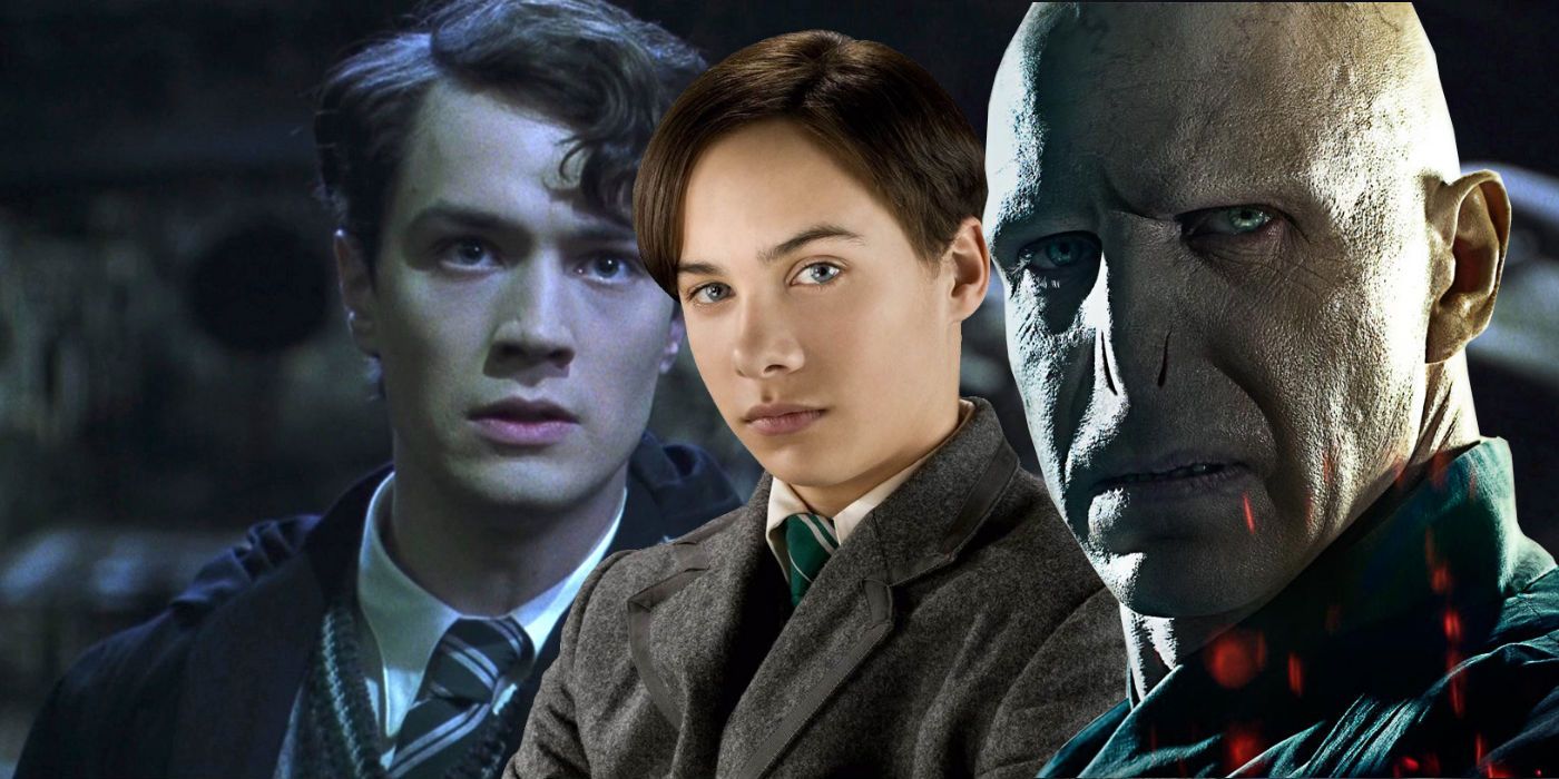 Christian Coulson, Frank Dillane and Ralph Fiennes as Tom Riddle Voldemort in Harry Potter