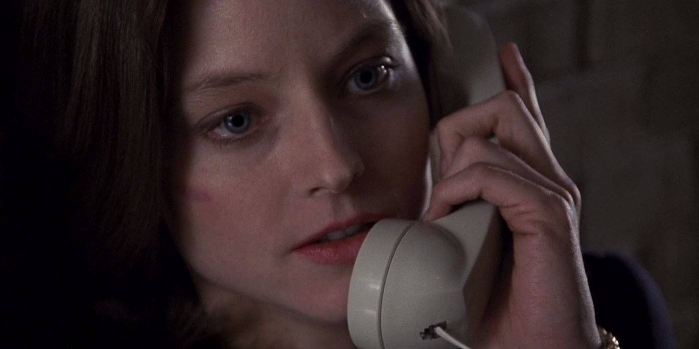 Clarice Starling on the phone in Silence of the Lambs