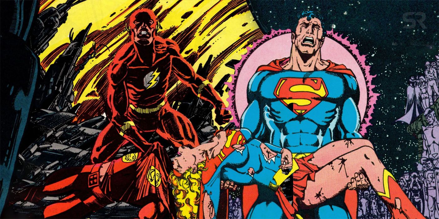 Crisis on Infinite Earths Flash and Superman