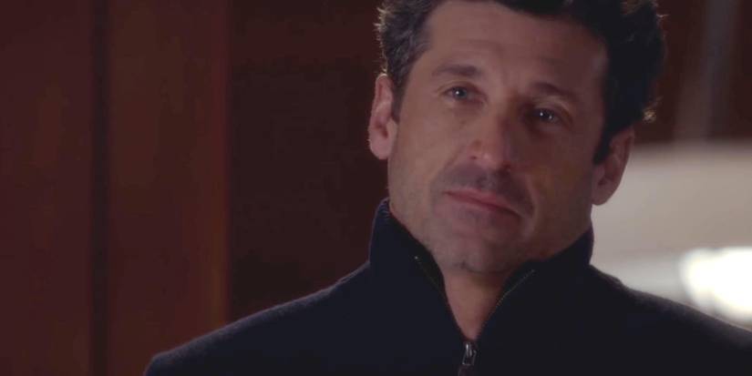 Derek looking emotional