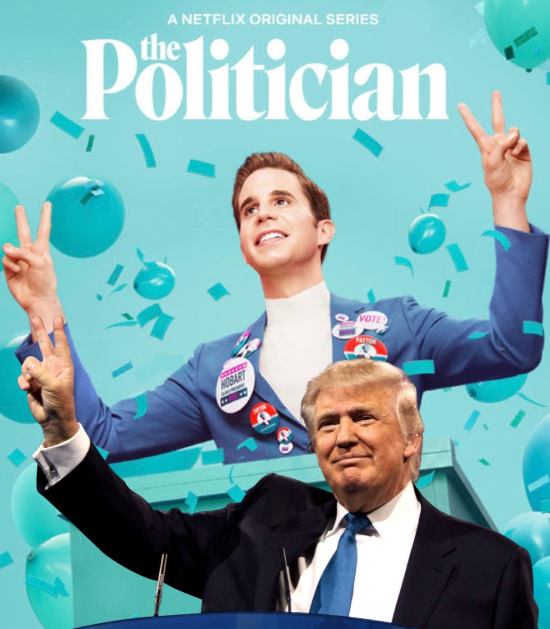 Donald Trump The Politician Poster Vertical