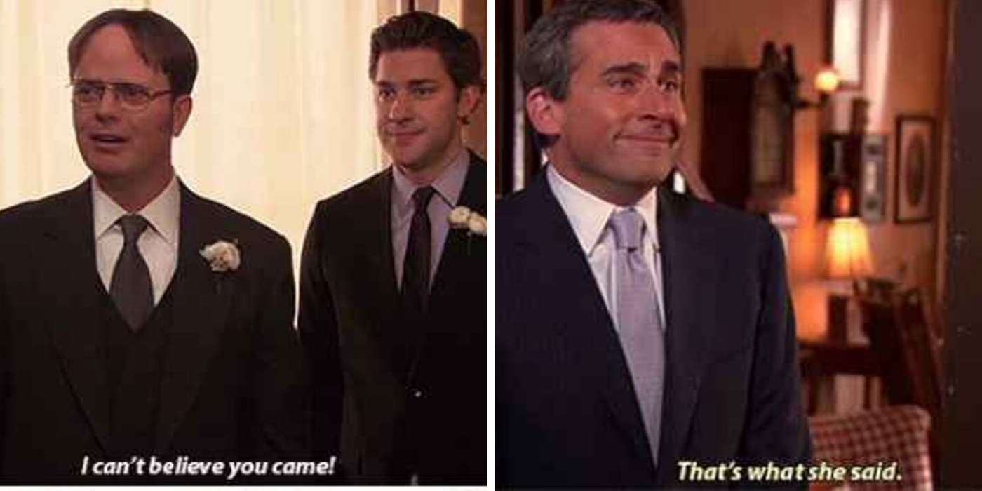 Michael at Dwight's Wedding In The Office