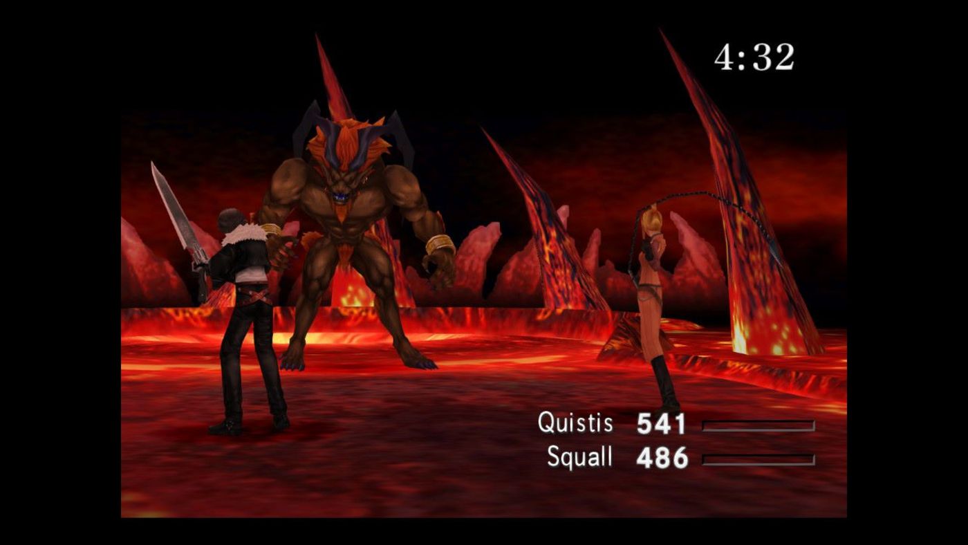 FF8 Remastered Ifrit Fight Timer Fire Cavern Squall Quistis