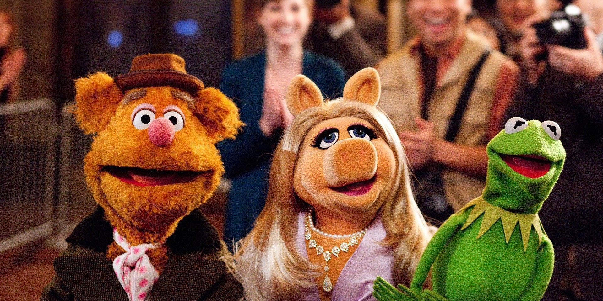 Fozzie, Piggy, and Kermit in The Muppets 2011