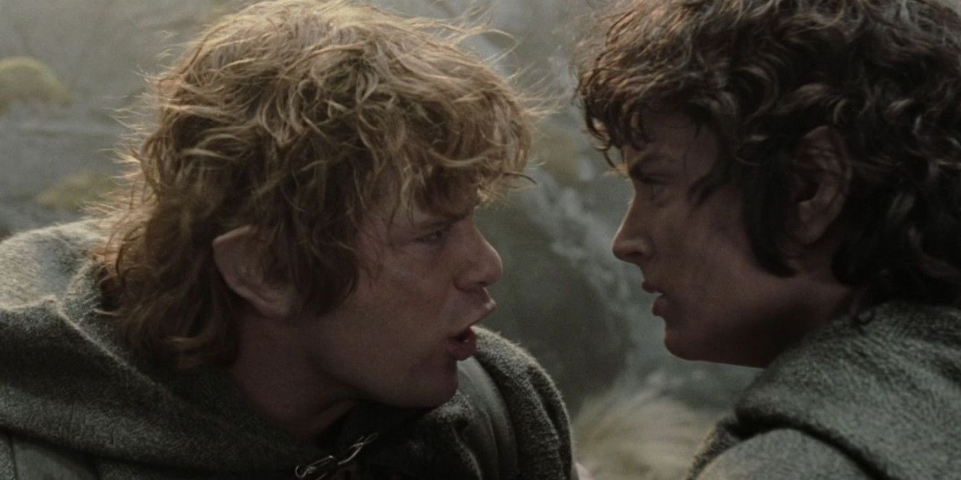 Frodo and Sam having an argument