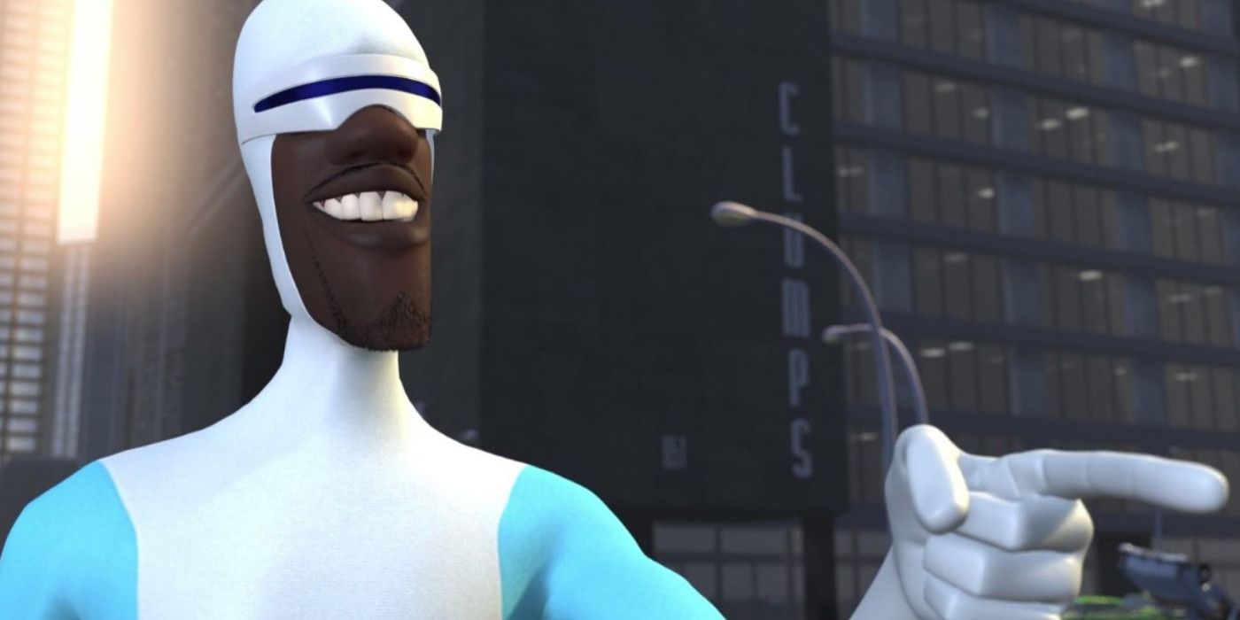 Frozone pointing in The Incredibles