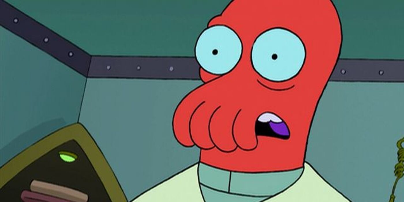 Futurama's Zoidberg with a shocked expression.