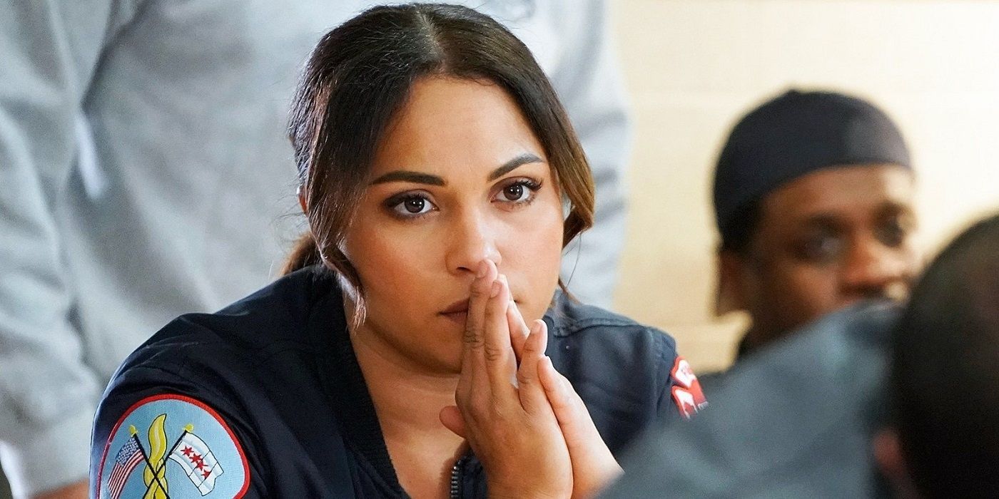 gabby thinking in Chicago Fire