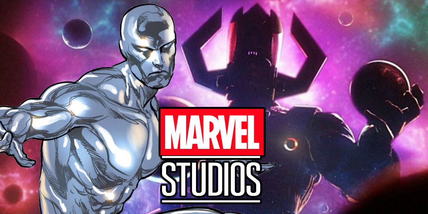 Custom image of Galactus and the Silver Surfer with a Marvel Studios logo in the foreground.