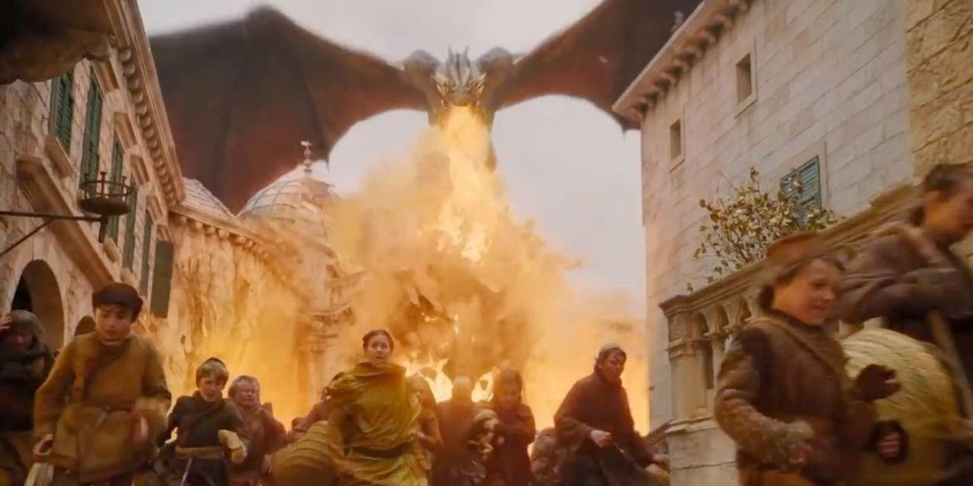 Drogon burns King's Landing in Game of Thrones 